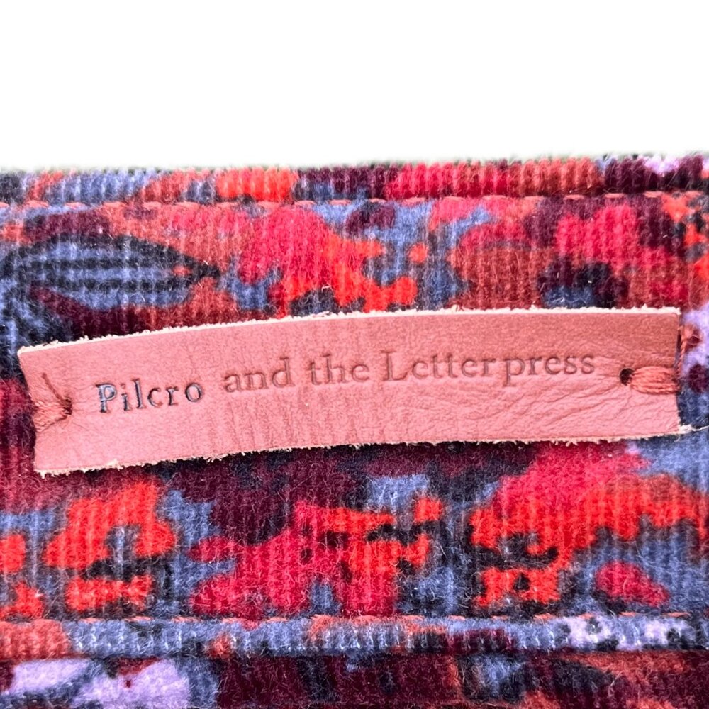 By Anthropology Pilcro and Letterpress Corduroy High Rise Skinny Floral Pants - Picture 7 of 7